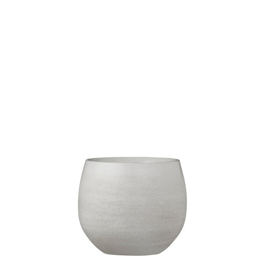 Douro Bloempot - H18 x Ø20 cm - Terracotta - Off White