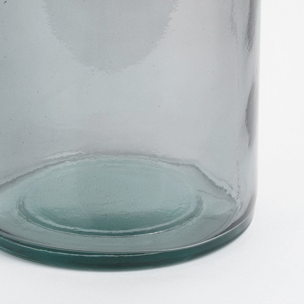 Rioja Fles Vaas - H50 x Ø15 cm - Gerecycled Glas - Donkergrijs
