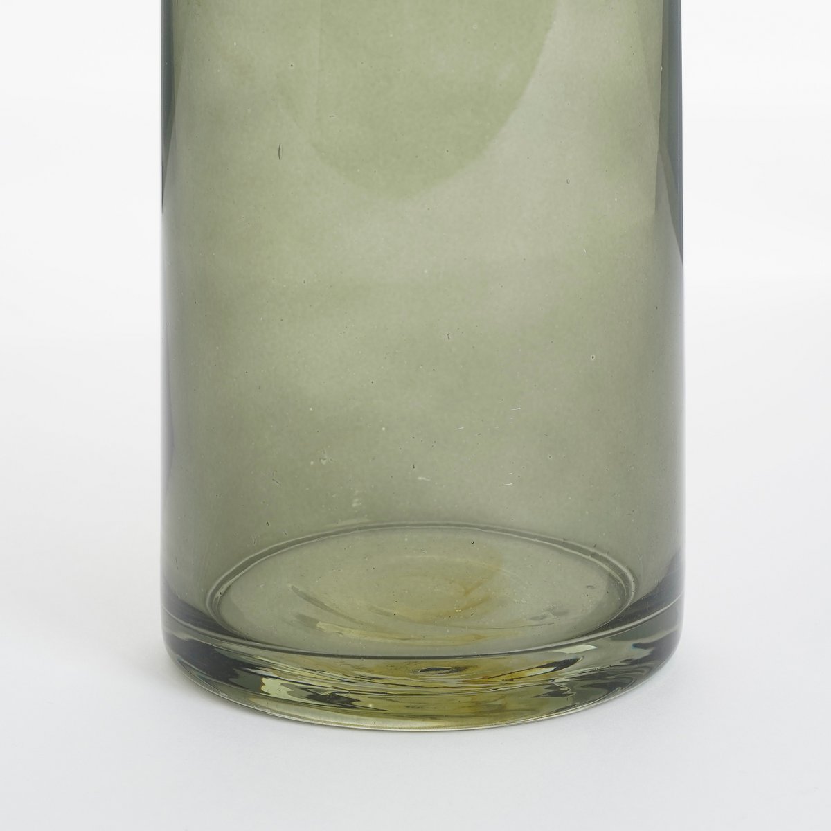Xandra Smalle Vaas - H38 x Ø10 cm - Glas - Groen
