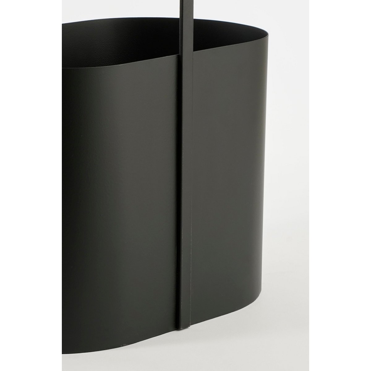 Bijzettafel met Lectuurbak - L35 x B24 x H69 cm - Metaal - Zwart