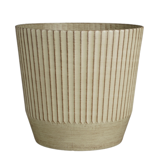 Rio Bloempot voor Buiten - H41 x Ø45 cm - Crème