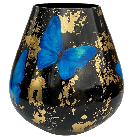 Tasman butterfly blue Ø26 x H28 cm