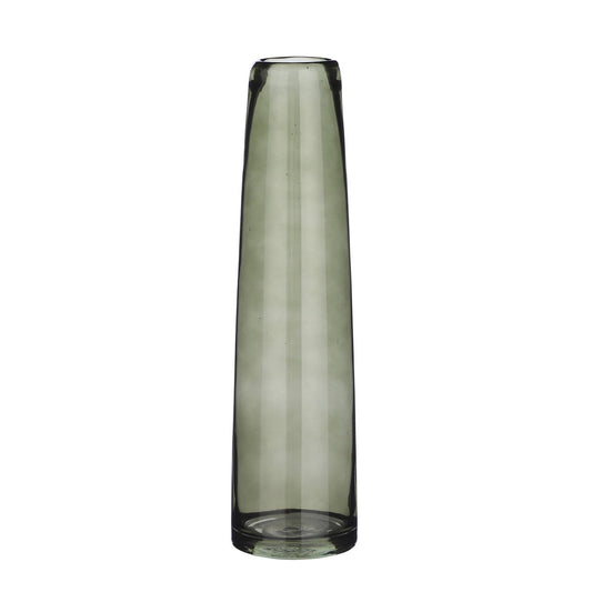 Xandra Smalle Vaas - H38 x Ø10 cm - Glas - Groen